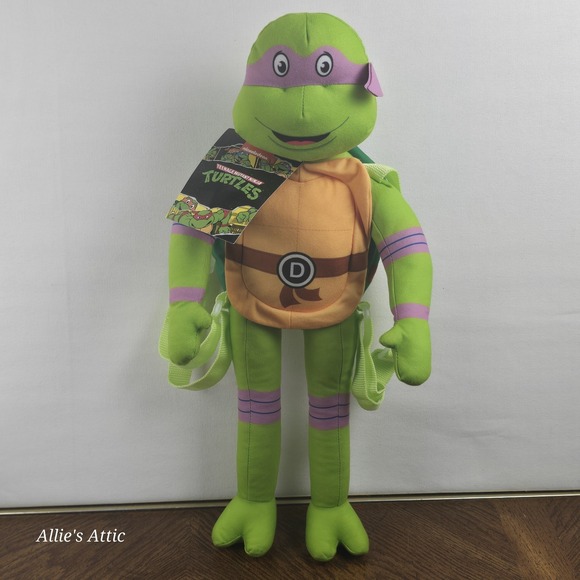Nickelodeon Other - Donatello Teenage Mutant Ninja Turtles Plush Backpack Bag Stuffed TMNT 20" New